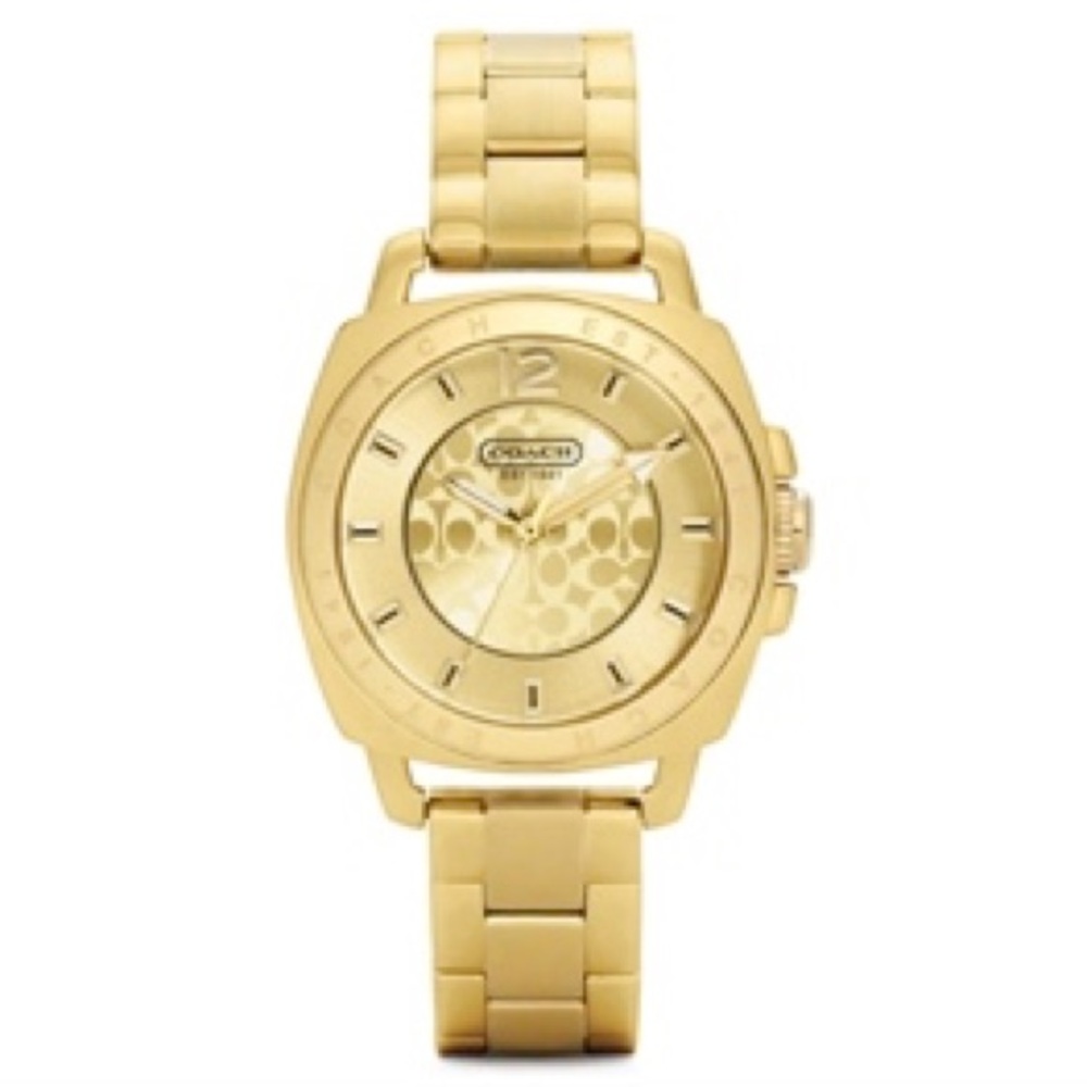 Women’s Coach Boyfriend Mini Gold Watch 34mm